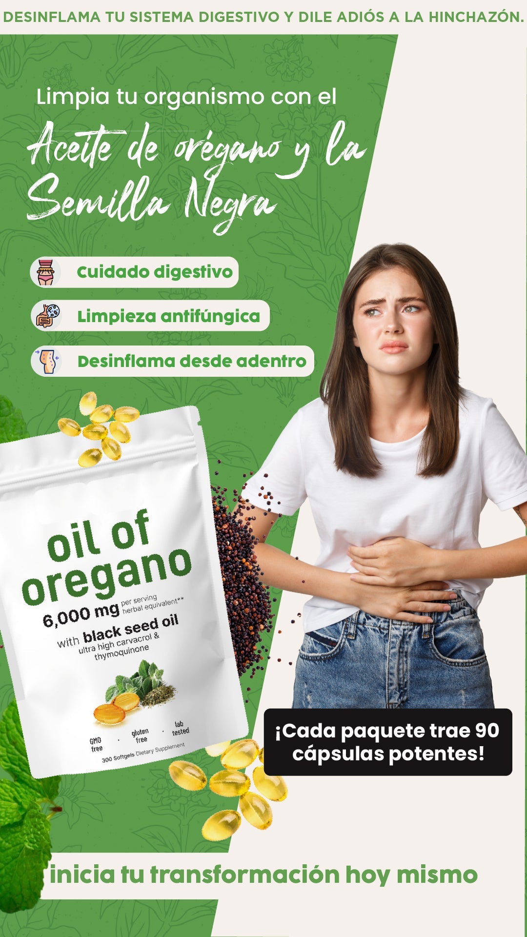 Aceite de orégano| El suplemento 2 en 1 que protege tu salud
